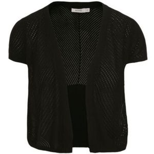 Pointelle Open Shrug sweater